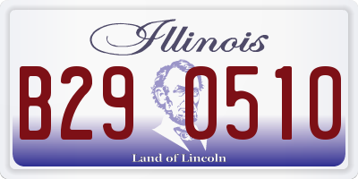 IL license plate B290510