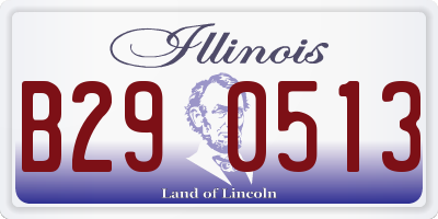IL license plate B290513