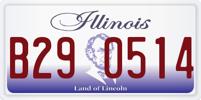 IL license plate B290514