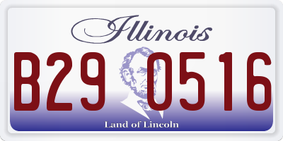IL license plate B290516