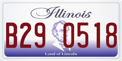 IL license plate B290518