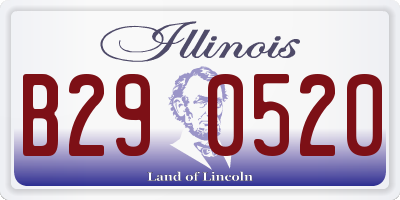 IL license plate B290520