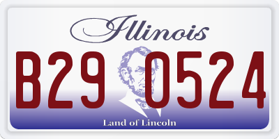 IL license plate B290524