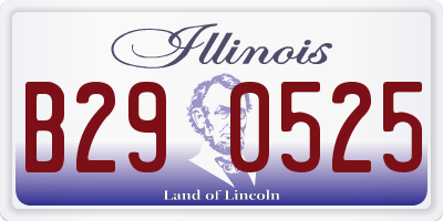 IL license plate B290525