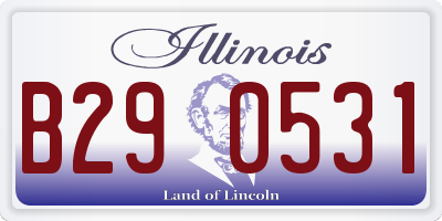 IL license plate B290531