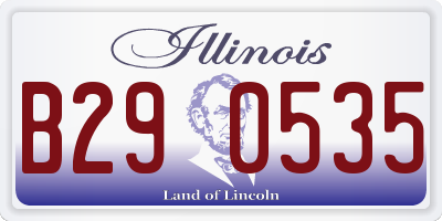 IL license plate B290535