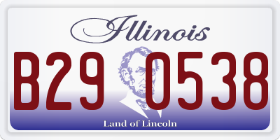 IL license plate B290538