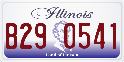 IL license plate B290541