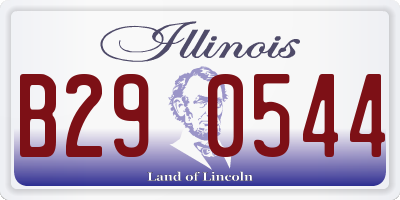 IL license plate B290544