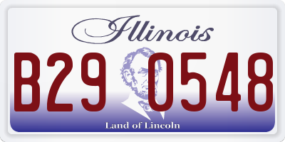 IL license plate B290548