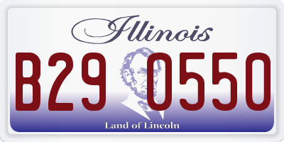 IL license plate B290550