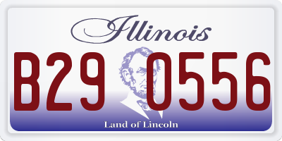 IL license plate B290556