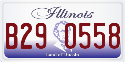 IL license plate B290558