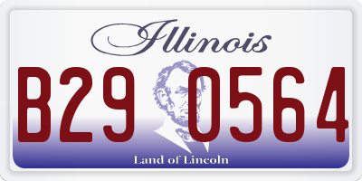 IL license plate B290564