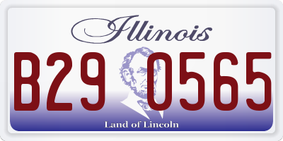IL license plate B290565