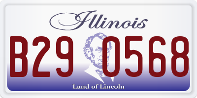 IL license plate B290568