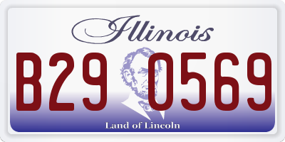 IL license plate B290569