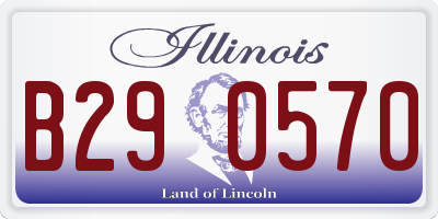 IL license plate B290570