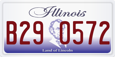 IL license plate B290572