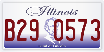 IL license plate B290573