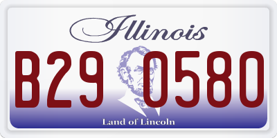 IL license plate B290580
