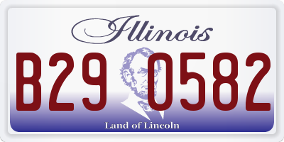 IL license plate B290582