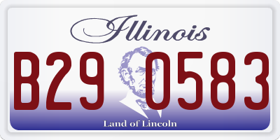 IL license plate B290583
