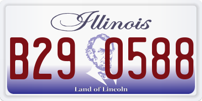 IL license plate B290588