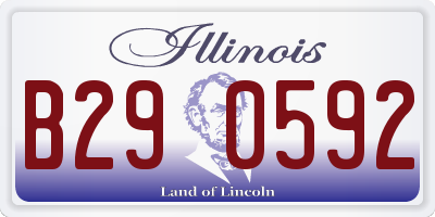 IL license plate B290592