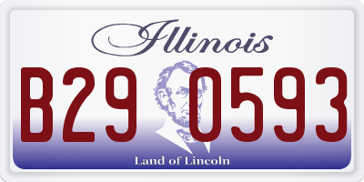 IL license plate B290593