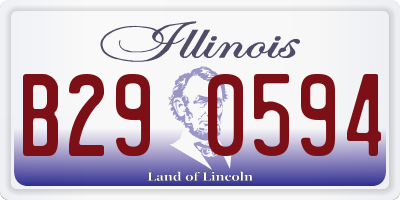 IL license plate B290594