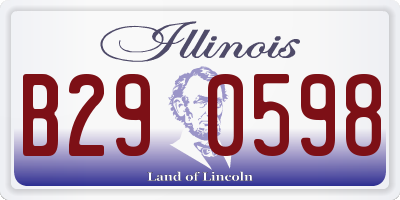 IL license plate B290598