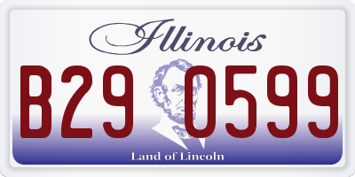 IL license plate B290599