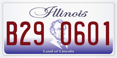 IL license plate B290601