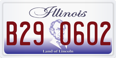 IL license plate B290602
