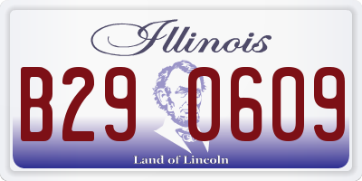 IL license plate B290609