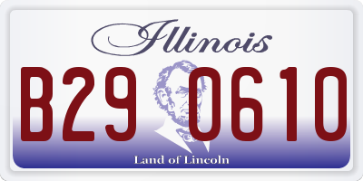 IL license plate B290610