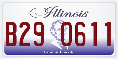 IL license plate B290611