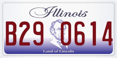 IL license plate B290614