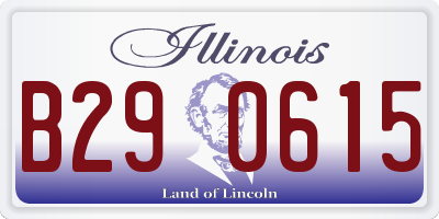 IL license plate B290615