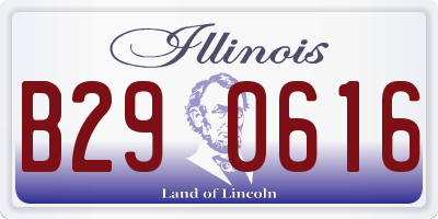 IL license plate B290616