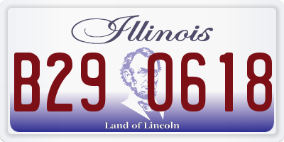 IL license plate B290618