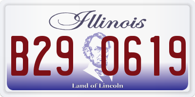 IL license plate B290619