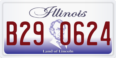 IL license plate B290624