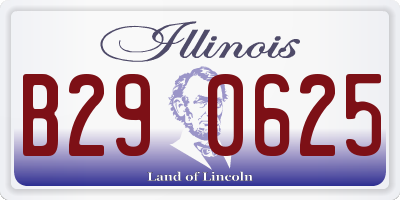 IL license plate B290625