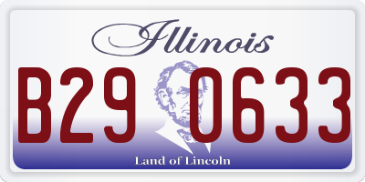 IL license plate B290633
