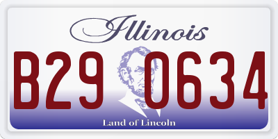 IL license plate B290634