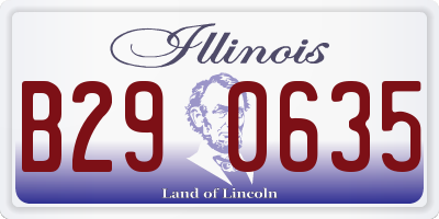 IL license plate B290635