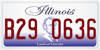 IL license plate B290636