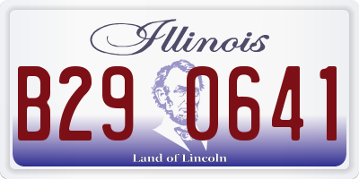 IL license plate B290641